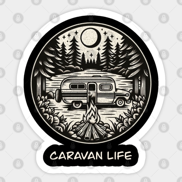 Caravan life Sticker by Tofuvanman